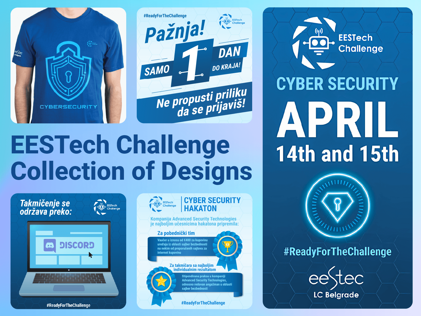 EESTech Challenge: Creative Assets branding design certificate design coding ctf platform diploma design event branding event marketing graphic design hackathon homepage design merch design print design promotional materials publications design sticker design t shirt design tech event ui design visual identity web design