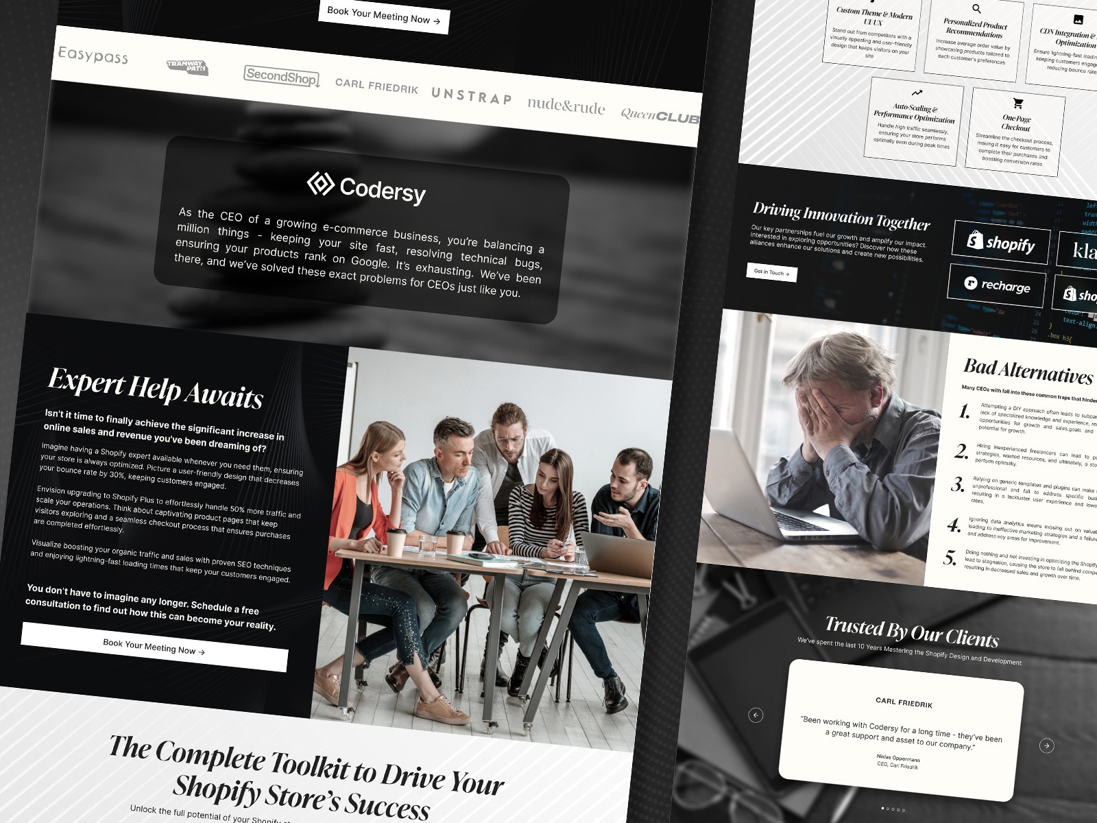Codersy - Conversion Funnel Flow conversion funnel conversion rate optimization e commerce elegant funnel design graphic design landing page modern ui