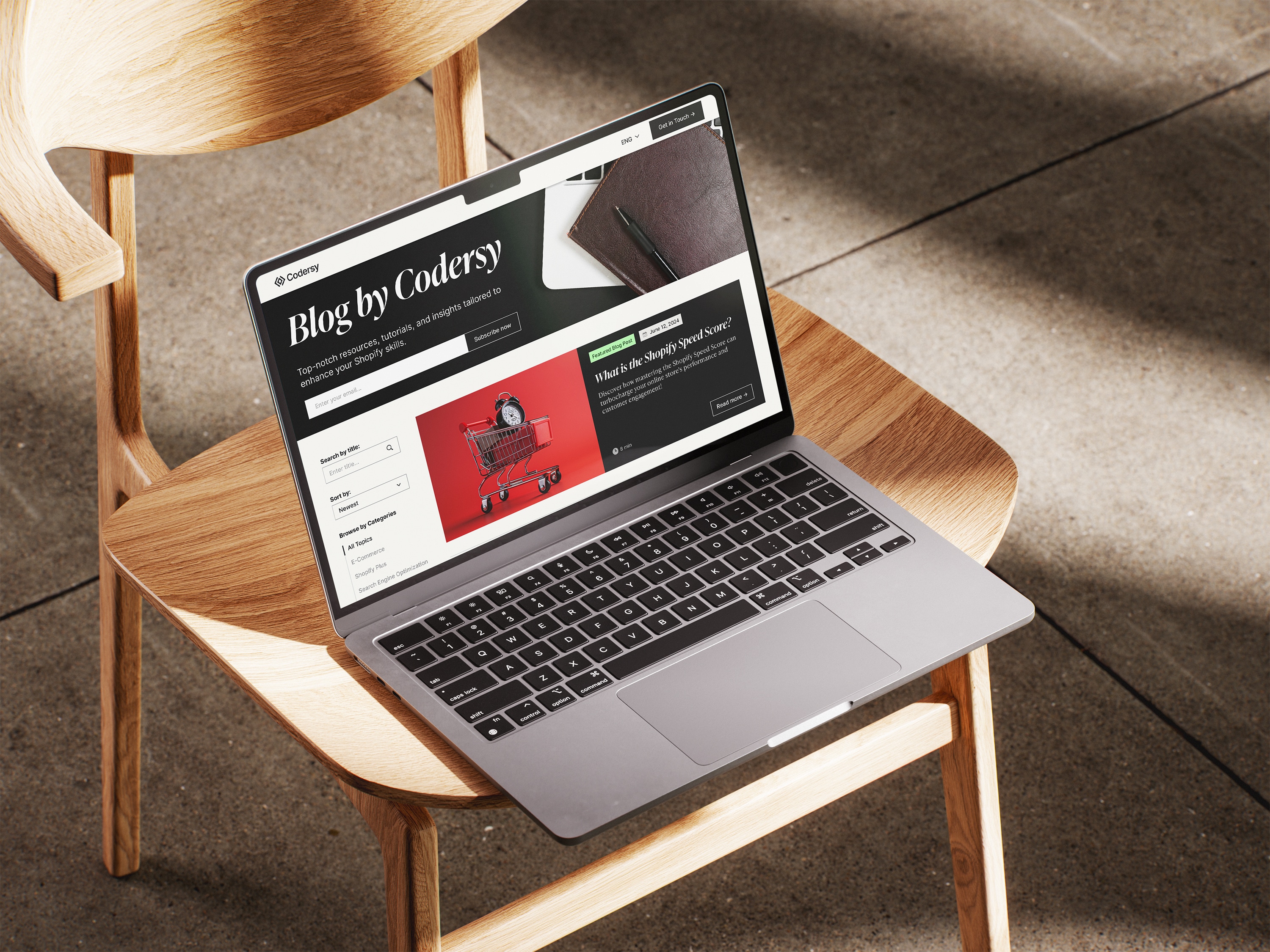 Codersy - Blog Design blog e commerce elegant graphic design landing page modern ui