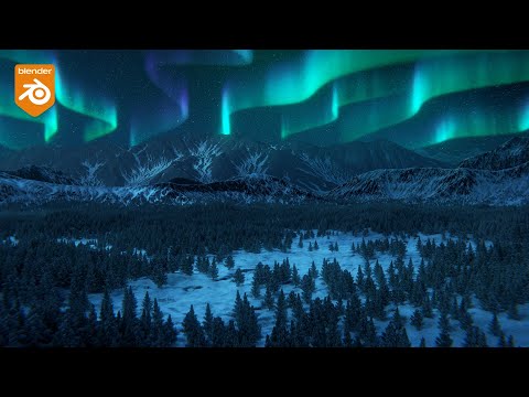 Guided by the Northern Lights 3D artwork by Stefan Radenkovic